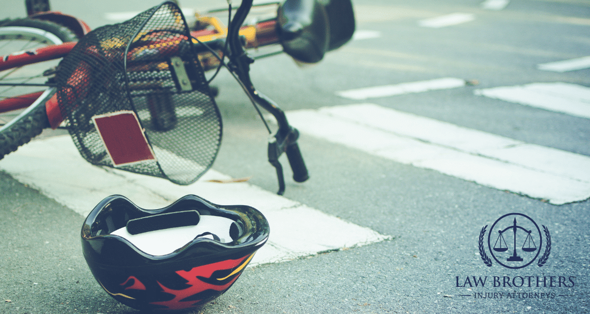 A picture showing a bicycle accident scene, highlighting the importance of determining fault in bicycle accidents liability cases.