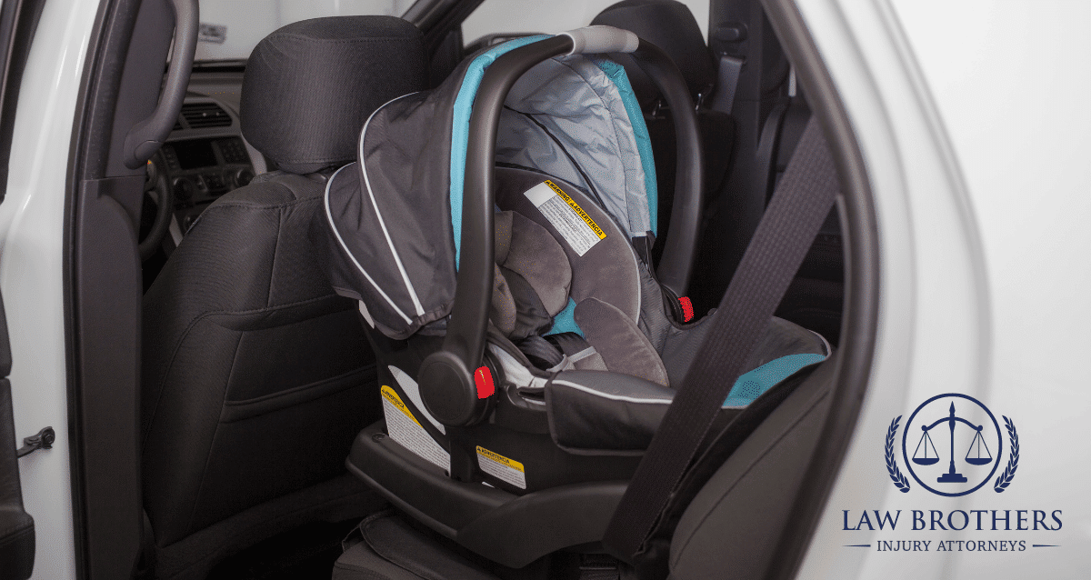 A car needing car seat replacement after accident